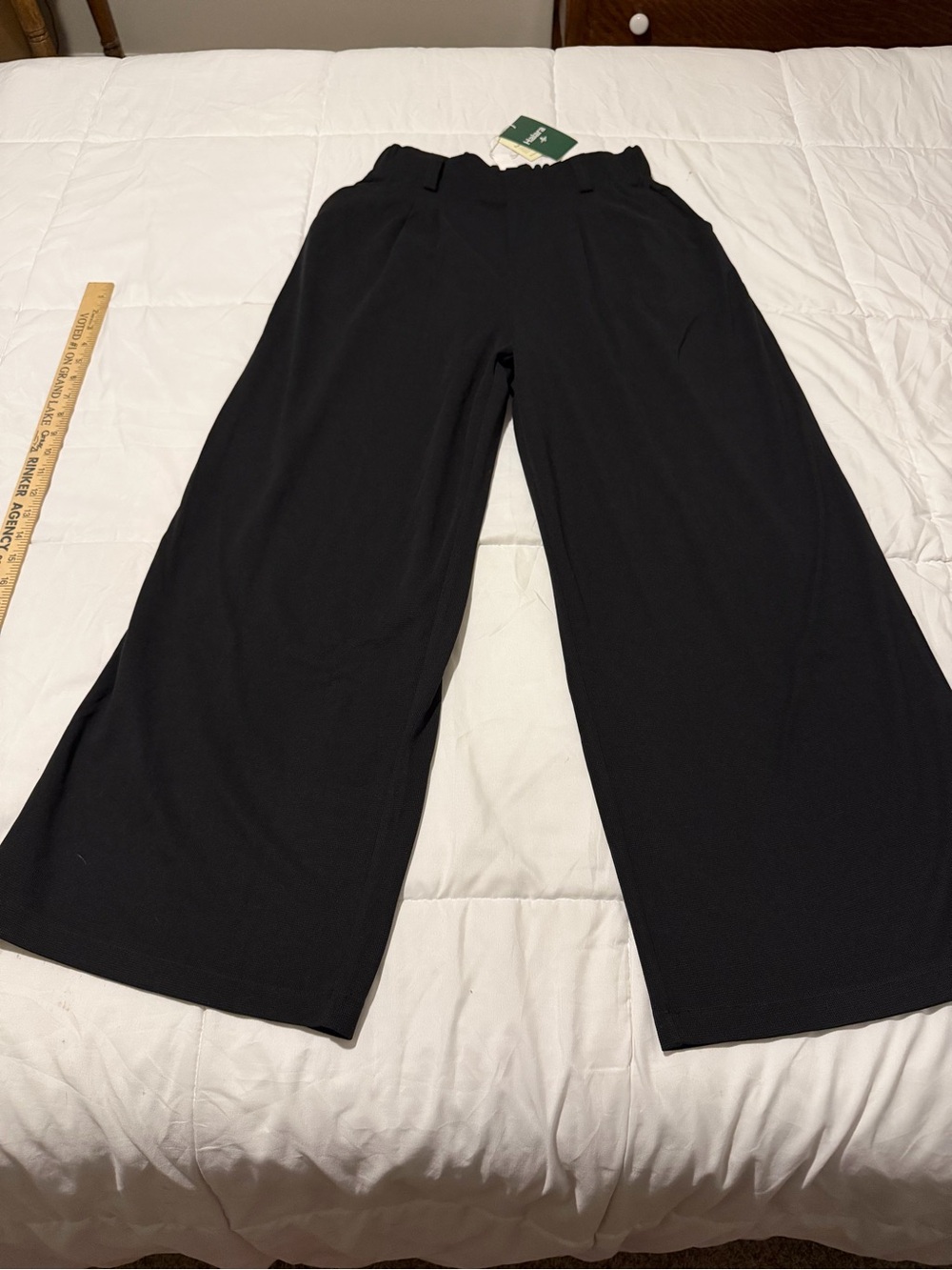 HALARA Black Wide-Leg High-Rise Pants